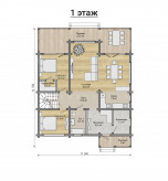 Дом из клееного бруса VZ-408